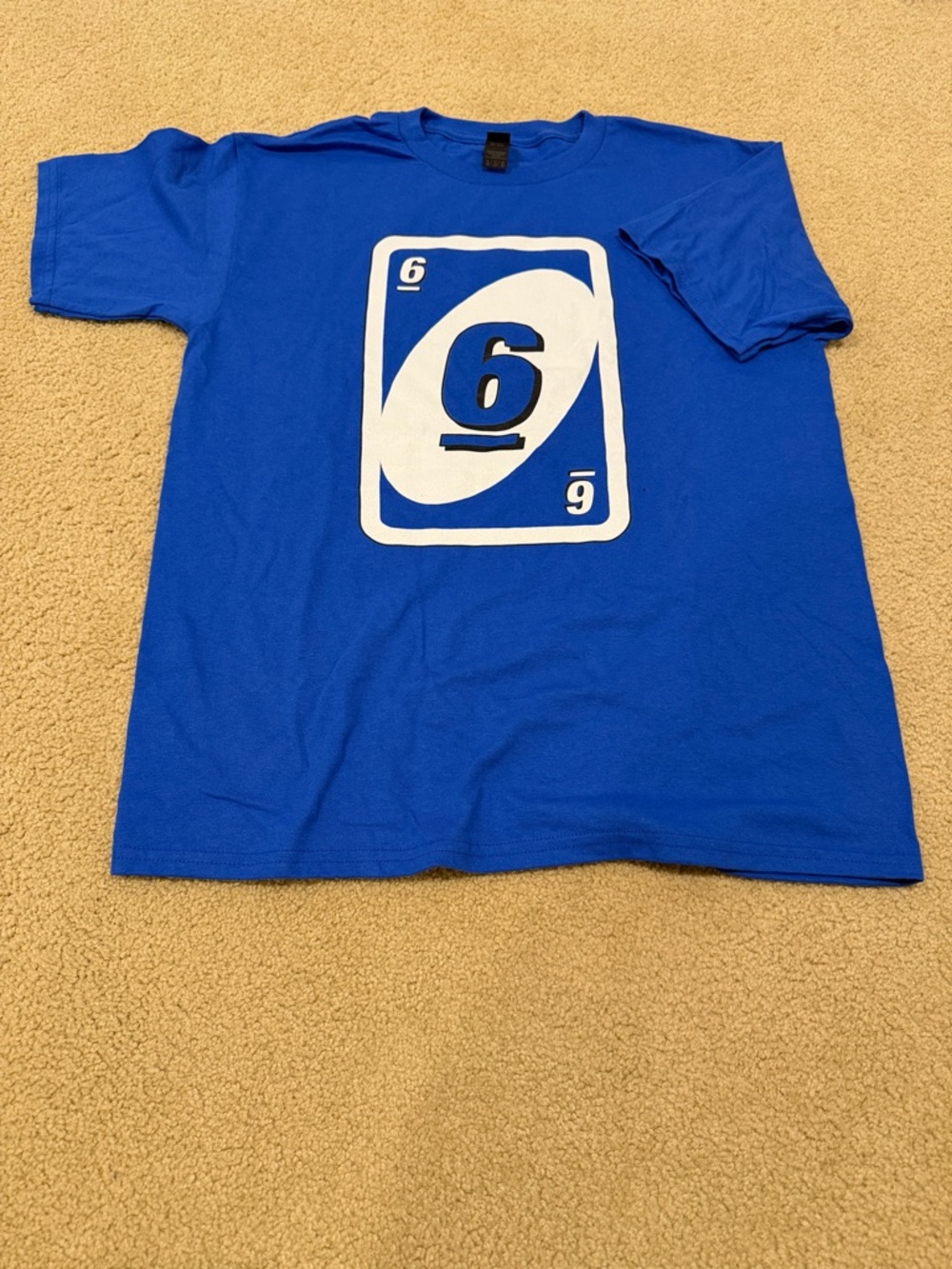 6 Uno card tee shirt
